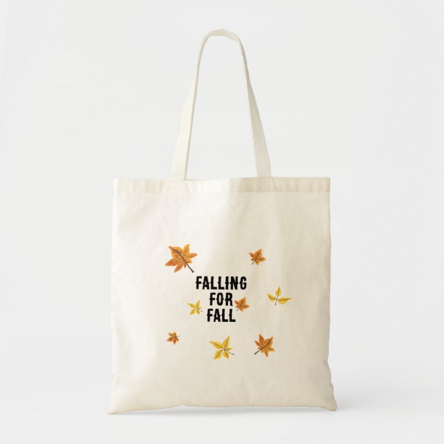 Embrace the Fall seasonal tote bag (Front)