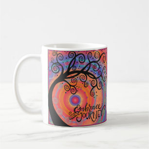 Embrace the Journey Abstract Tree Coffee Mug