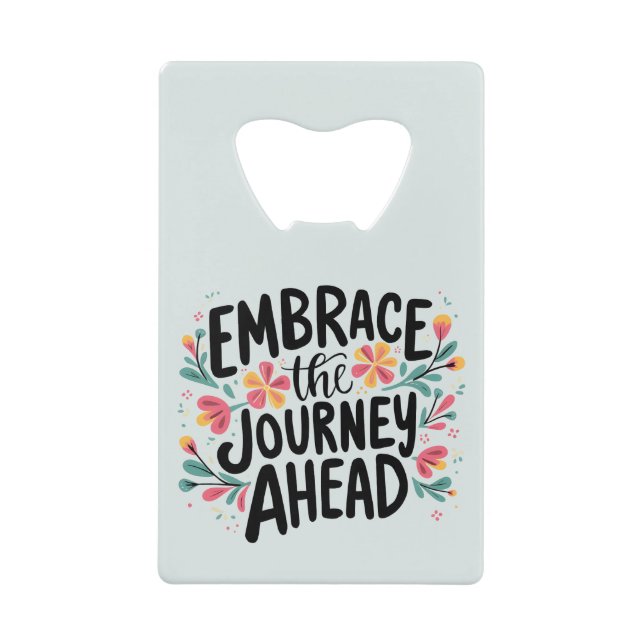 Embrace the Journey Ahead Boho Floral Typography (Front)