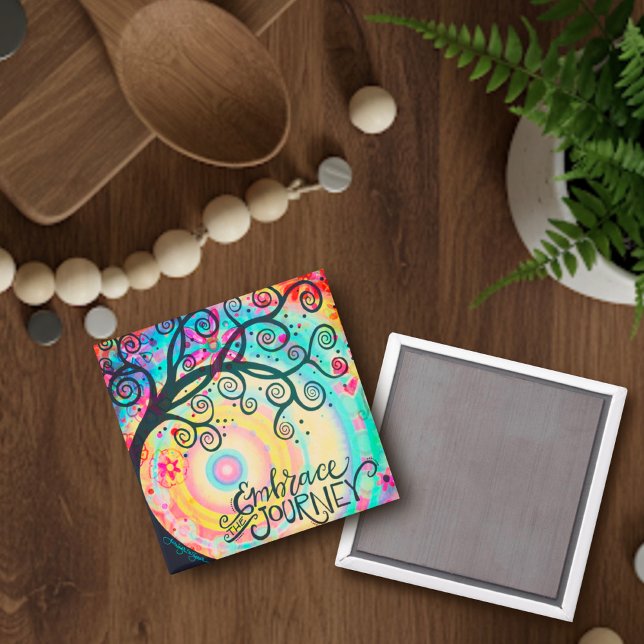 Embrace the Journey inspirational Magnet (Creator Uploaded)