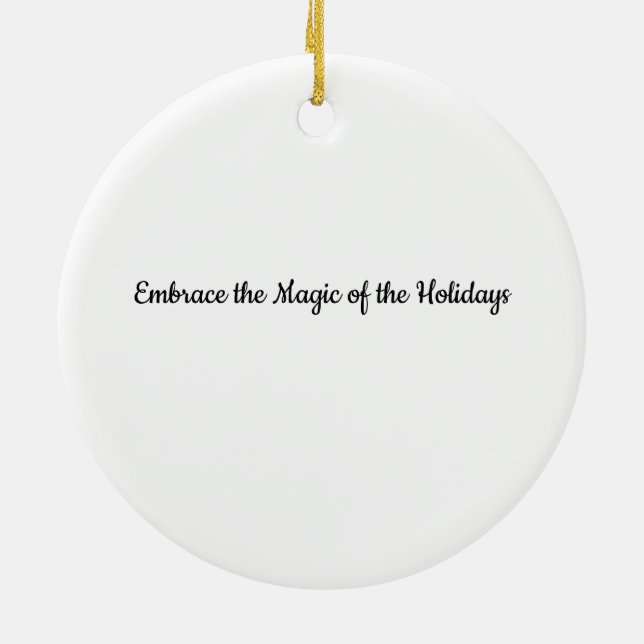 Embrace the Magic Ceramic Tree Decoration (Back)