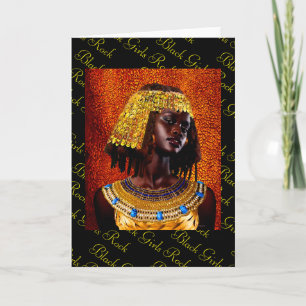 “Embrace the Majesty of Nubian Queens” Card