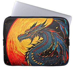 Embrace the Majesty: Regal Dragon Laptop Sleeve