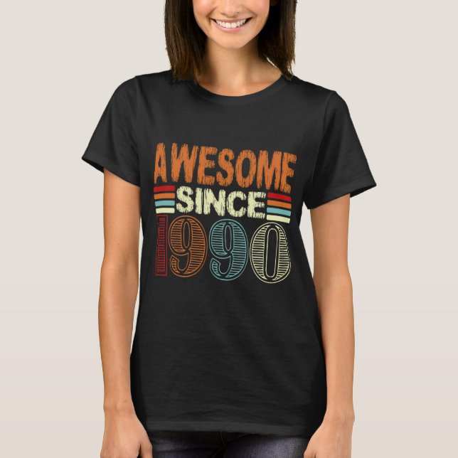 Embrace the Past: Trendy Retro Birthday T-Shirt (Front)