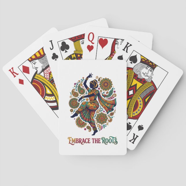 Embrace the Roots Dance Playing Cards (Back)