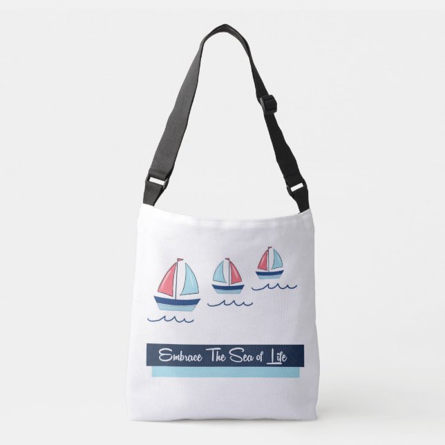 Embrace the Sea of Life Crossbody Bag (Front)