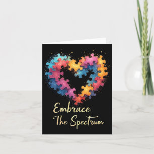 Embrace The Spectrum Autism Awareness Month  Card