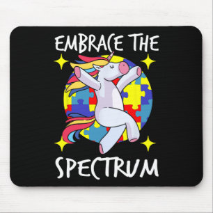 Embrace The Spectrum Autism Awareness Unicorn Mouse Mat