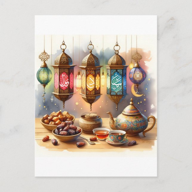 Embrace the Spirit of Ramadan Postcard (Front)