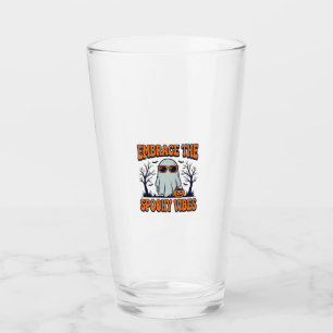 Embrace the Spooky Vibes Ghost Halloween Shirt_1 Glass