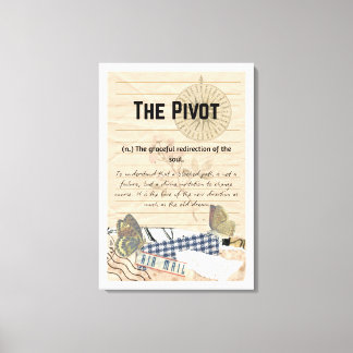 Embrace the turn: The Pivot Stretched Canvas Print