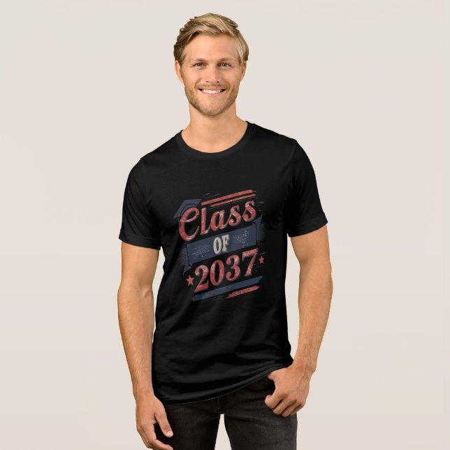 Embrace Tomorrow Today: 'Class of 2037' Tri-Blend Shirt (Front Full)