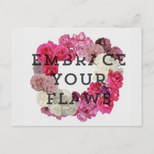 Embrace Your Flaws Postcard