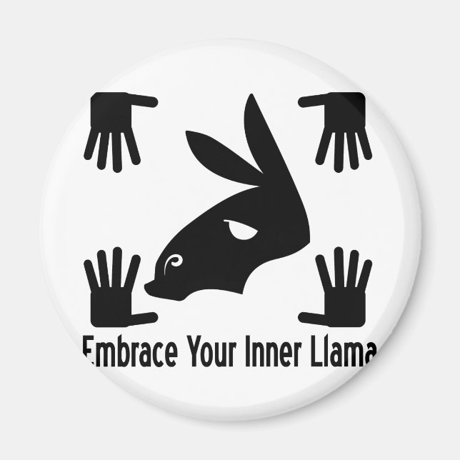 Embrace Your Inner Llama Magnet (Front)