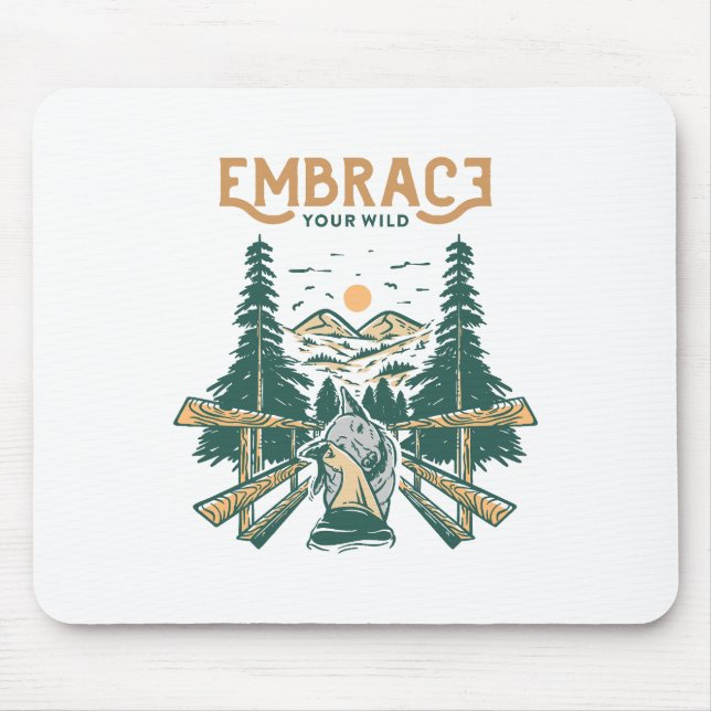 Embrace Your Wild Mouse Mat (Front)