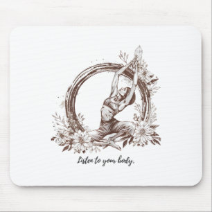 Embrace Your Zen - Yoga And Meditation Inspired Ar Mouse Mat