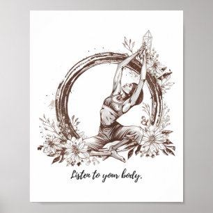 Embrace Your Zen - Yoga And Meditation Inspired Ar Poster