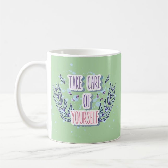 Embrace Yourself Positive Design  Coffee Mug (Left)