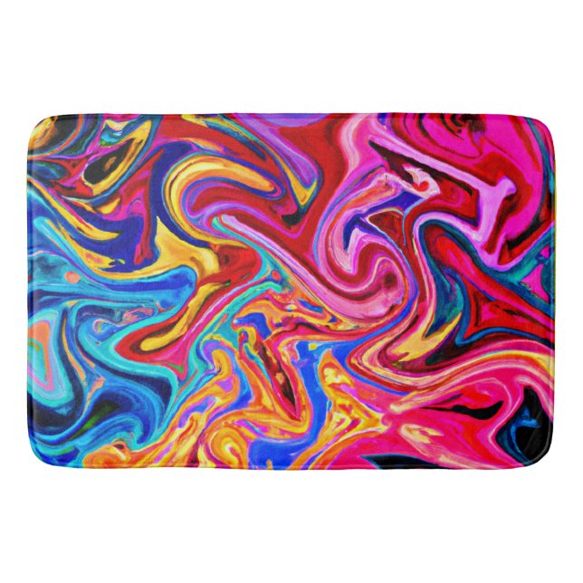 Embracing Abstraction for Visual Impact Bath Mat (Front)