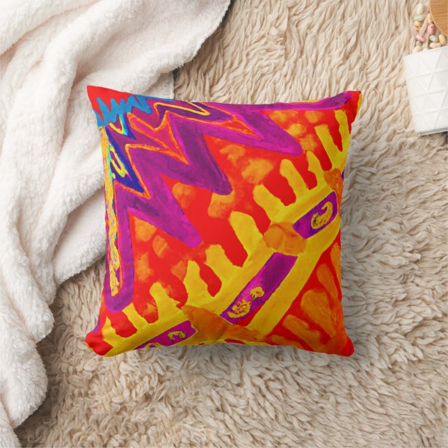 Embracing Colourful Pattern Design Cushion (Blanket)