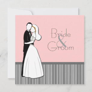 Embracing Couple Wedding Invitation