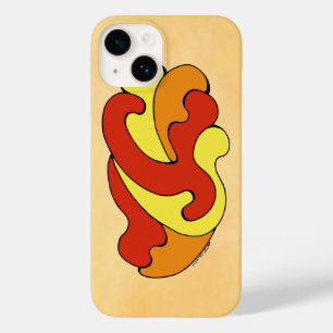Embracing Curves (Yellow, Red, Orange) Case-Mate iPhone 14 Case