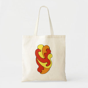 Embracing Curves (Yellow, Red, Orange) Tote Bag