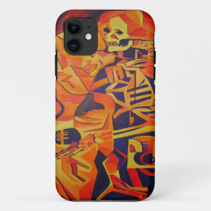 Embracing Death Colourful Geometric Art iPhone 11 Case