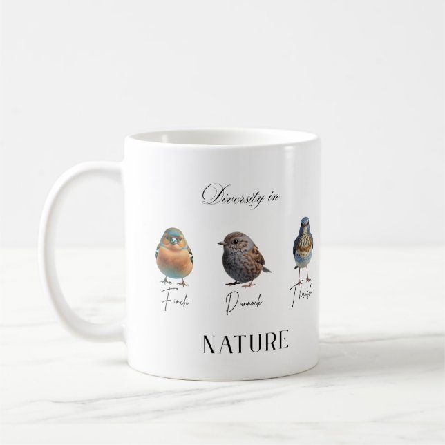 Embracing Diversity: Celebrate Nature's Harmony Coffee Mug (Left)