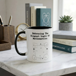 Embracing Elegant Math Logic Beauty of Numbers Mug