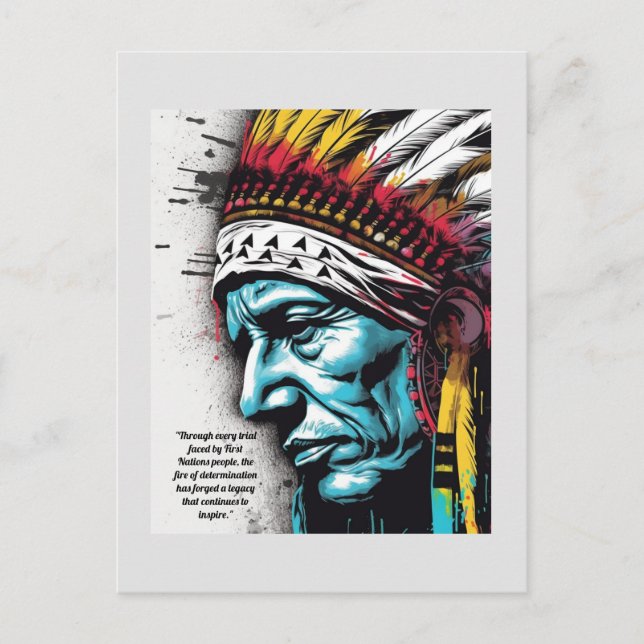 Embracing First Nations Sacred Traditions Postcard (Front)