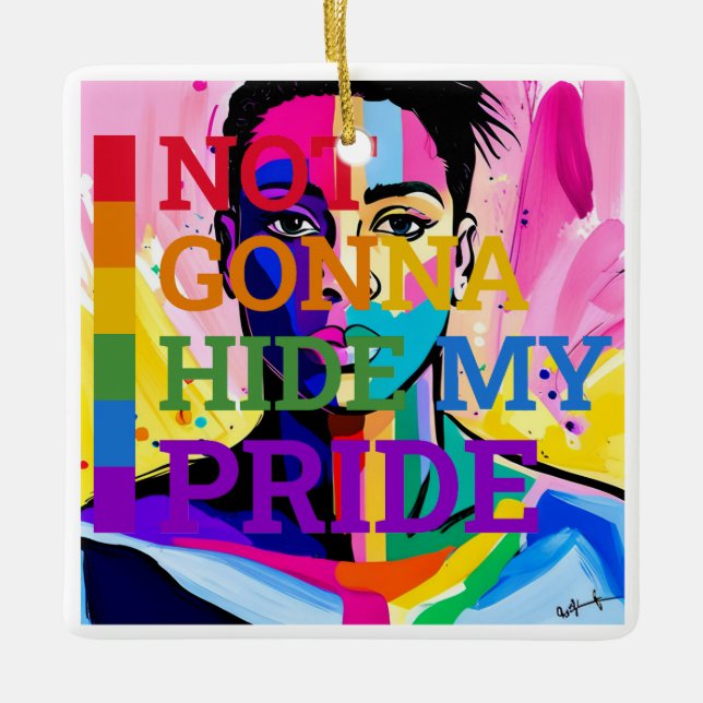 Embracing My Authenticity Ornament (Front)