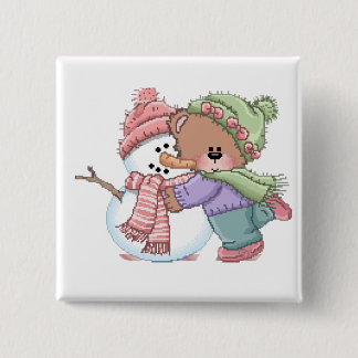 Embracing the Season 15 Cm Square Badge