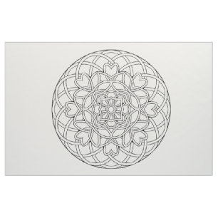 Embroider Your Own Abstract Mandala Fabric