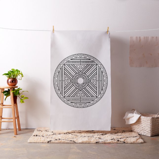 Embroider Your Own Abstract Mandala Fabric (In Situ)
