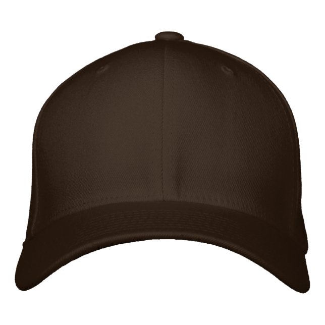 Embroider your own Brown Flexfit Wool Cap (Front)