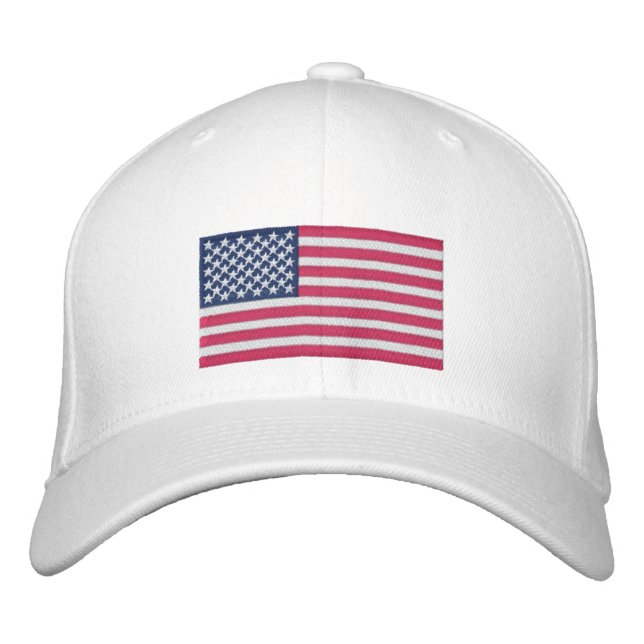 Embroidered American Flag Cap (Front)