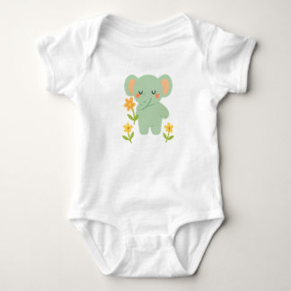 Embroidered Baby Animals  Bodysuit