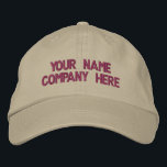 Embroidered Baseball Cap Custom Text Name Colours<br><div class="desc">Easy Personalised Promotional Cap - Add Your Text - Name - Company / Number / Letter / Slogan - Tagline / or Website , Phone , E-mail , Social Media Handle , Address , Logo - Photo / more - Choose Your Colour / Size / Font - Make your unique...</div>