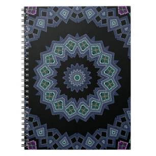 Embroidered beads pattern notebook