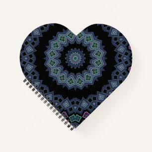 Embroidered beads pattern notebook