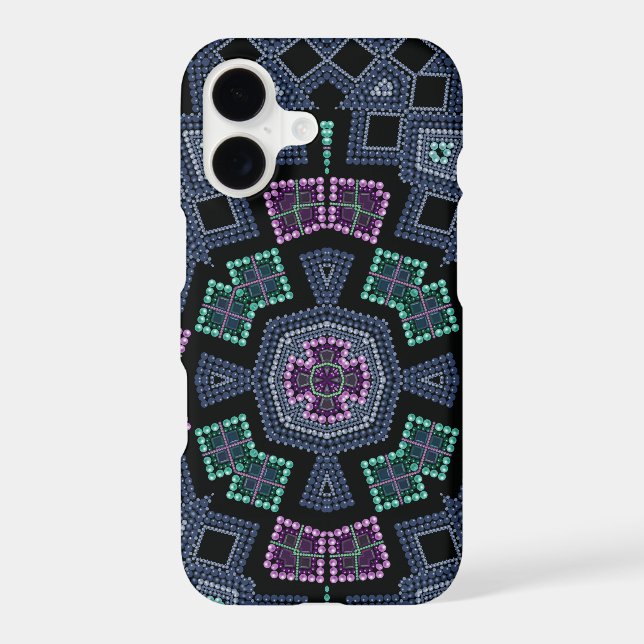 Embroidered beads pattern samsung galaxy s21 case (Back)