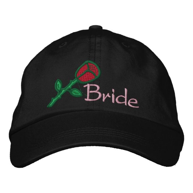 EMBROIDERED BRIDE WEDDING CAP (Front)