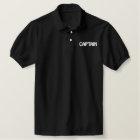 Embroidered CAPTAIN shirt - CUSTOMIZABLE