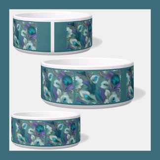 Embroidered Castle Pet Bowl