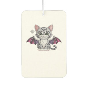 embroidered cat bat Classic T-Shirt Car Air Freshener