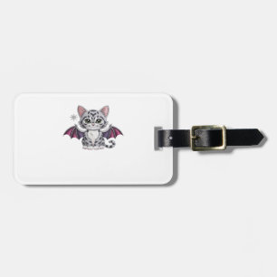embroidered cat bat Classic T-Shirt Luggage Tag