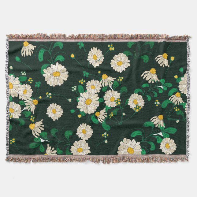 Embroidered children's drawing imitation. throw blanket (Front)