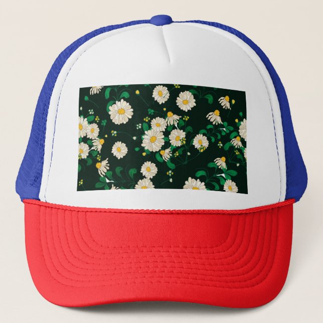 Embroidered children's drawing imitation. trucker hat (Front)