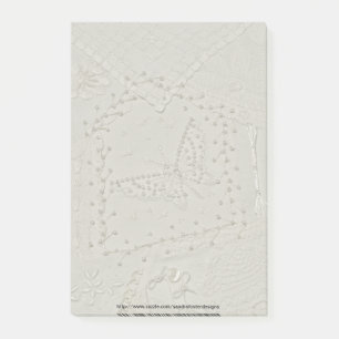 Embroidered Crazy Quilt Post-it Note Pad